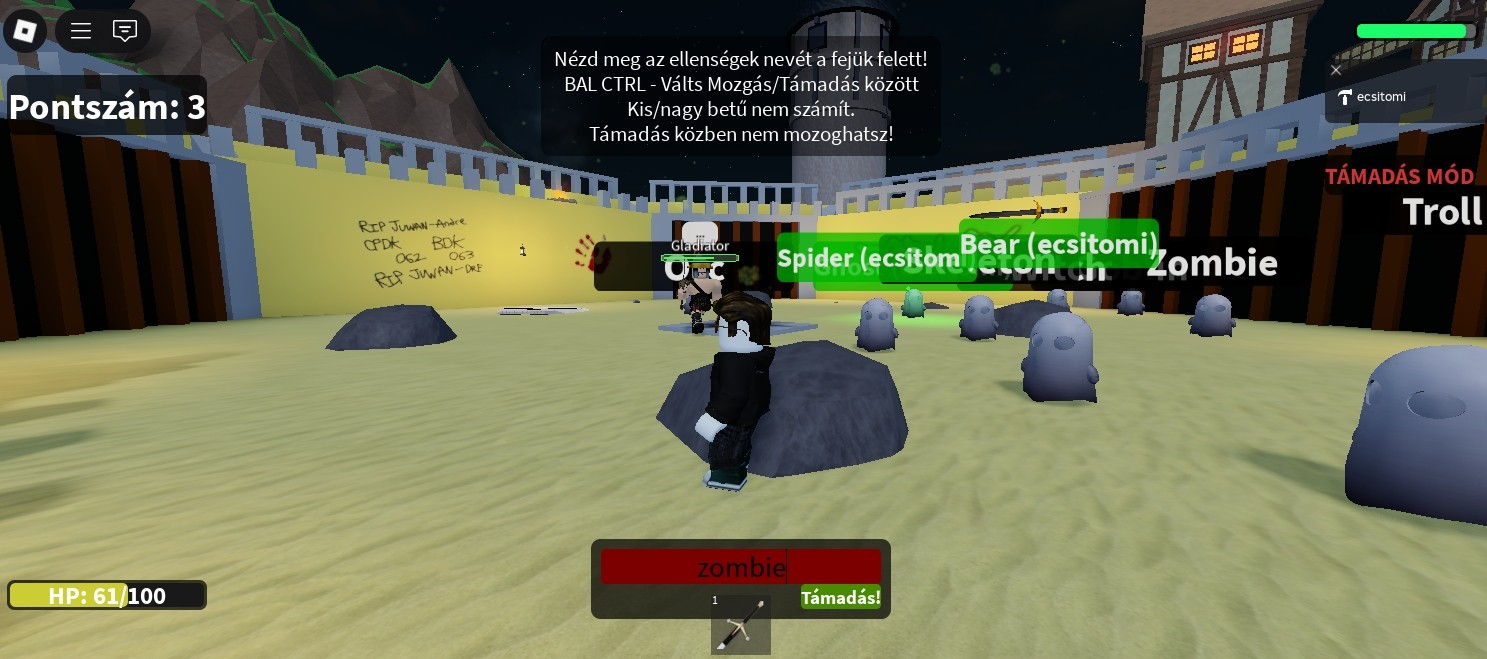 Calling my name Arena screenshot 2