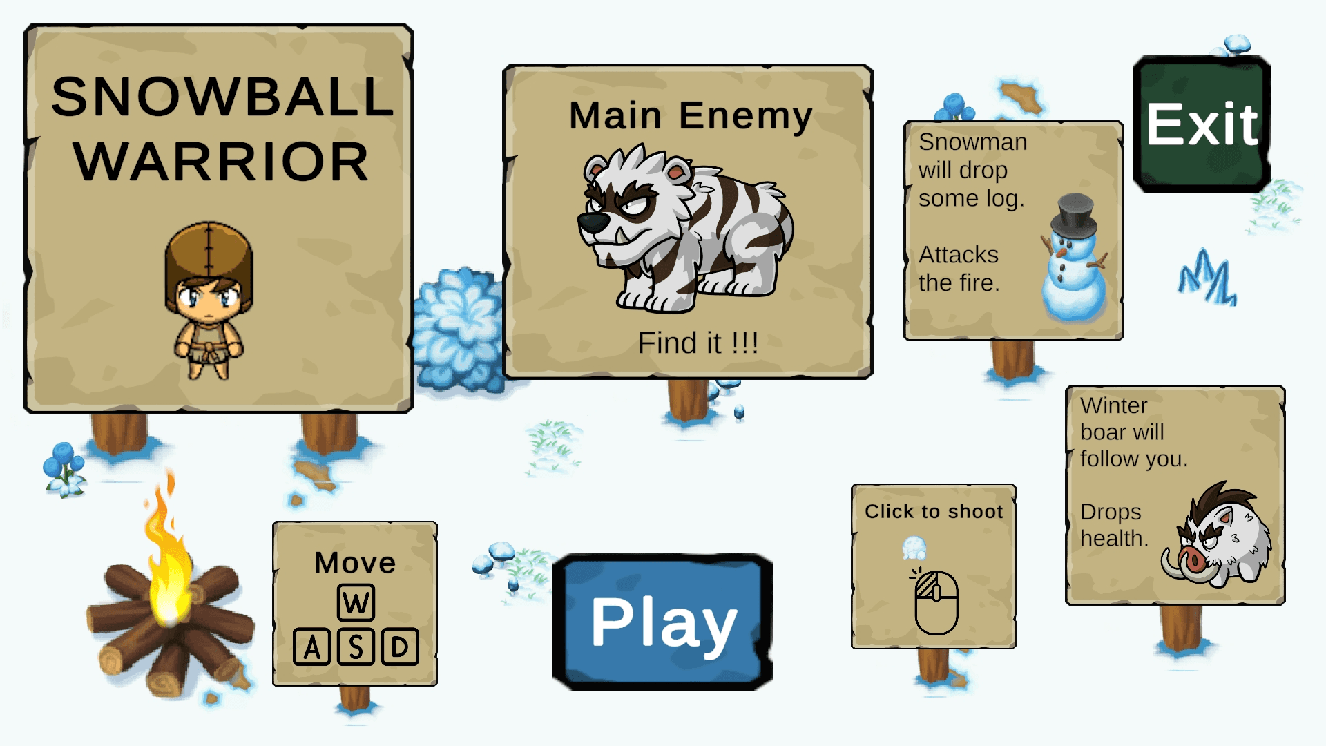 Snowball Warrior screenshot 1